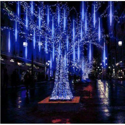 Bastão Chuva Diversas Cores Meteoro Decoração Natal Pisca Pisca 8 Tubos Led Bivolt Azul Menor preço em Bastão Chuva Diversas Cores Meteoro Decoração Natal Pisca Pisca 8 Tubos Led Bivolt Azul