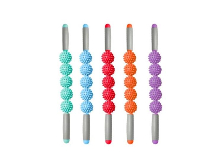 Imagem de Bastão Com Espinhos Para Massagem Miofascial com 5 bolas - cor aleatória