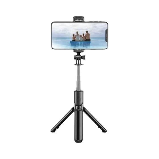 Imagem de Bastão de Selfie Bluetooth com Tripé e Monopé - Extensível e com Obturador Remoto para iPhone e Samsung