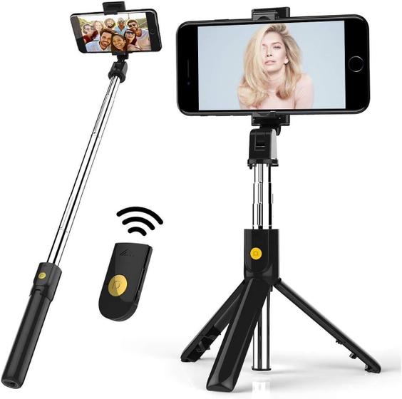 Imagem de Bastão De Selfie Bluetooth Com Tripé Portátil