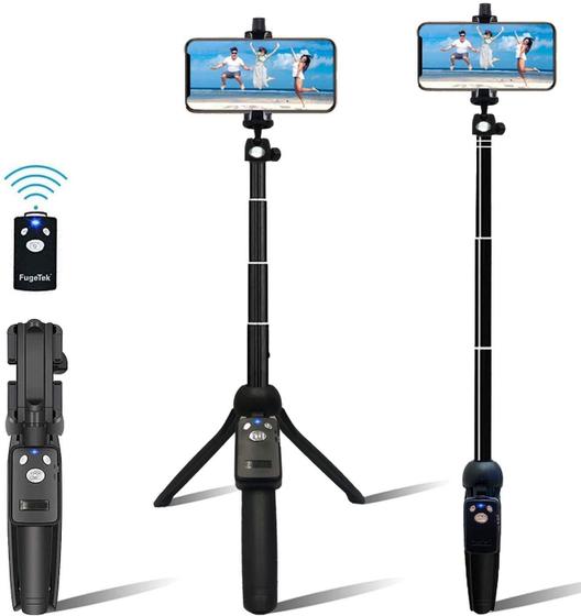 Imagem de Bastão de selfie e tripé Fugetek 42 Bluetooth compacto sem fio