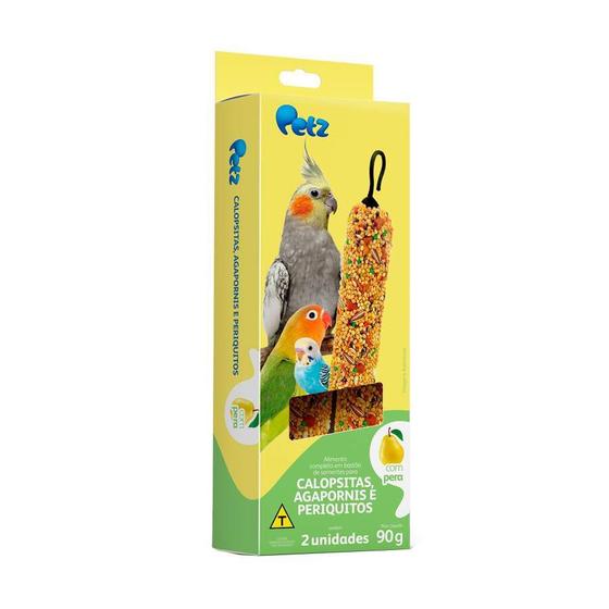 Imagem de Bastão de Sementes Petz com Pera para Calopsitas, Agapornis e Periquitos - 2 Unidades - 90 g