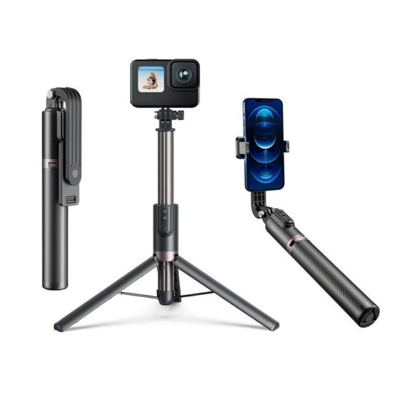 Imagem de Bastão e Tripé para GoPro e Celular com Controle Disparador - Telesin