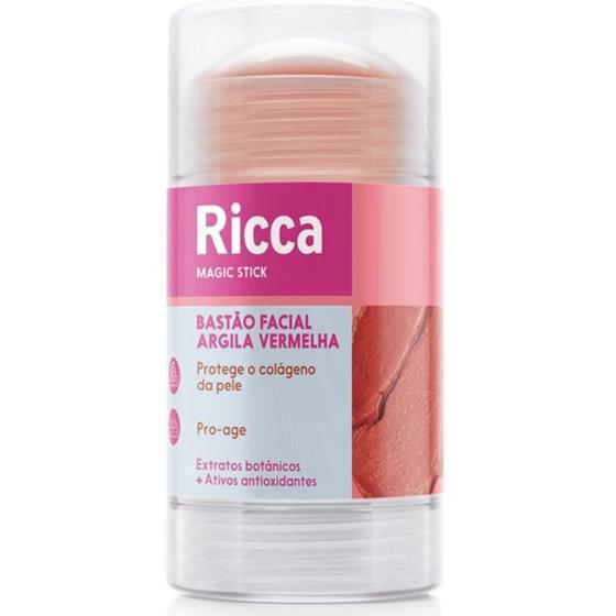 Imagem de Bastão Facial De Argila Vermelha Magic Stick Ricca 30g