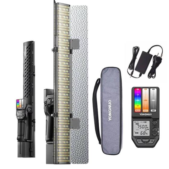 Imagem de Bastão Led Varinha RGB Bicolor Yongnuo YN360IV 24W com Fonte Bivolt