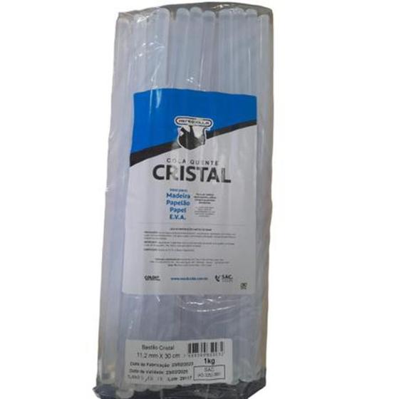 Imagem de Bastão para cola quente 1kg grossa cristal