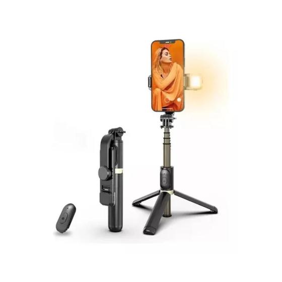 Bastão Pau De Selfie E Tripe Bluetooth c/ Led Para Celular Menor preço em Bastão Pau De Selfie E Tripe Bluetooth c/ Led Para Celular