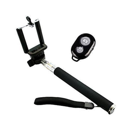 Imagem de Bastão Pau De Selfie Monopod Controle Remoto Bluetooth Preto