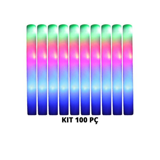 Imagem de Bastões De Espuma Com Led Kit Com 100 Peças