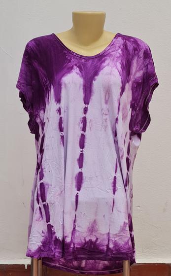 Imagem de Bata de Viscose plus size 56 Tie Dye