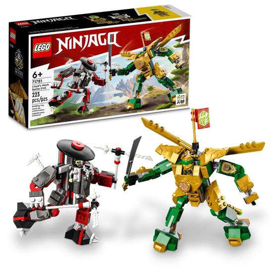 Imagem de Batalha de Mech de Lloyd LEGO NINJAGO EVO 71781, 2 Figuras de Ação