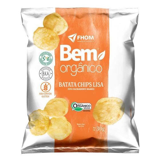 Imagem de Batata Chips Lisa Bem Orgânico 30g Vegano Sem Glúten FHOM