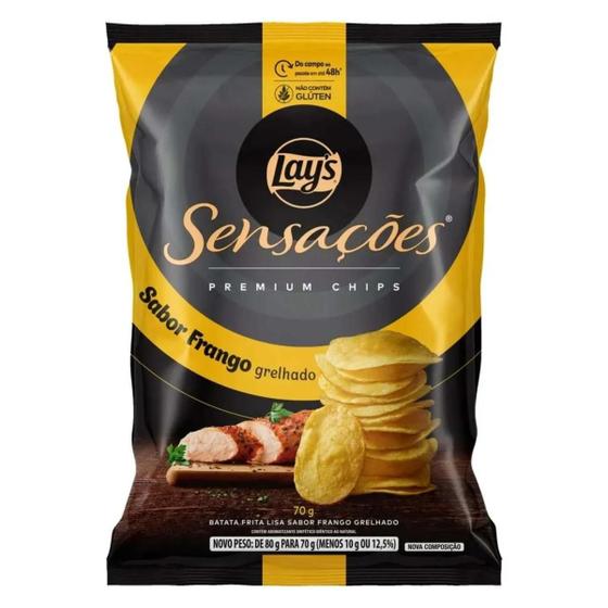 Imagem de Batata Chips Sensações 70g Frango Grelhado OU Peito de Peru