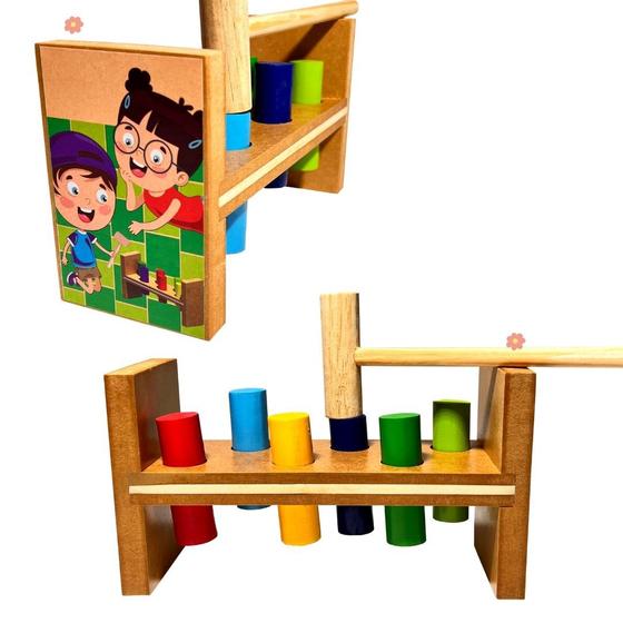 Bate Pino - Brinquedo Educativo Montessori Bebê Menor preço em Bate Pino - Brinquedo Educativo Montessori Bebê