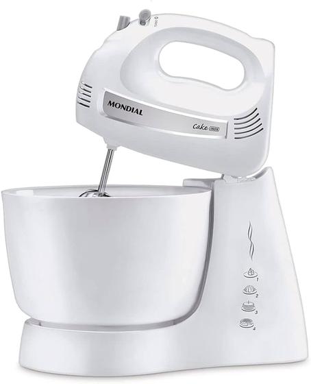 Imagem de Batedeira Cake Premium, Mondial, Branco, 500W, 110V - B-50-W
