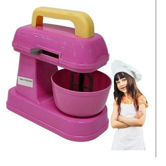 Imagem de Batedeira Infantil Brinquedo Menina Cozinha Gira Comidinha - Diverplas