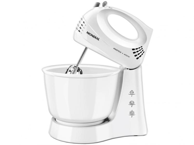 Batedeira Mondial 400W Prática B-44-W 3 Velocidade Menor preço em Batedeira Mondial 400W Prática B-44-W 3 Velocidade