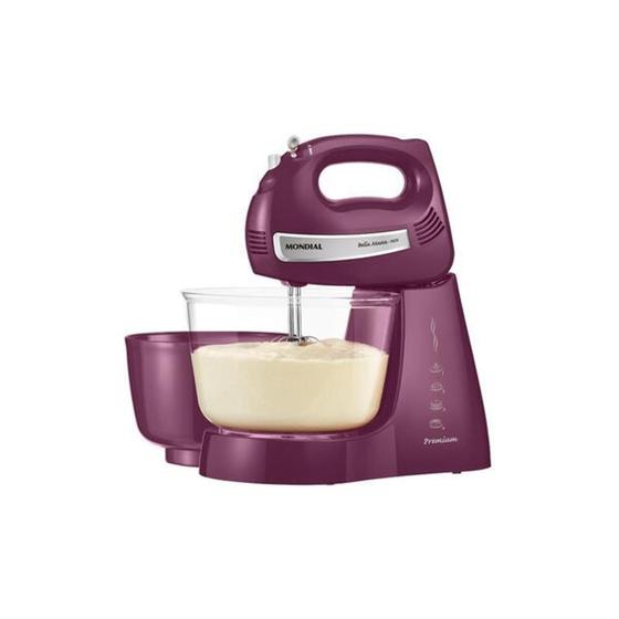 Batedeira Mondial, Bella Massa Inox Premium, 127V, Marsala, 400W - B-42 Menor preço em Batedeira Mondial, Bella Massa Inox Premium, 127V, Marsala, 400W - B-42
