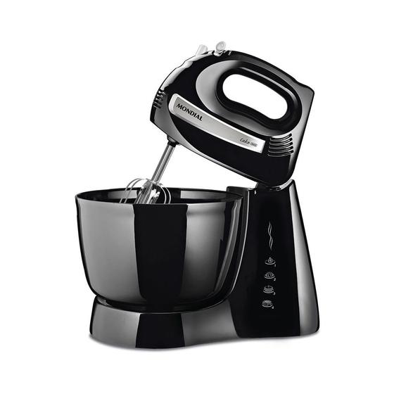 Batedeira Mondial Cake Black B-50-B Preta - 500W 127V Menor preço em Batedeira Mondial Cake Black B-50-B Preta - 500W 127V