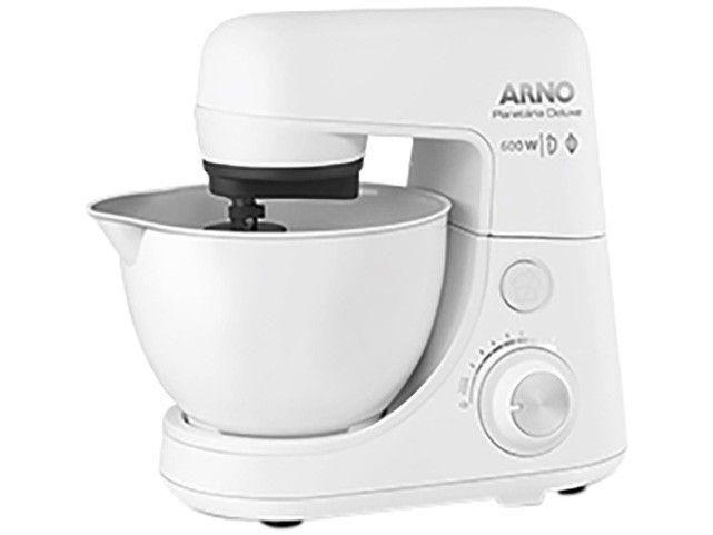 Batedeira Planetária Arno Branca 600W Deluxe Menor preço em Batedeira Planetária Arno Branca 600W Deluxe