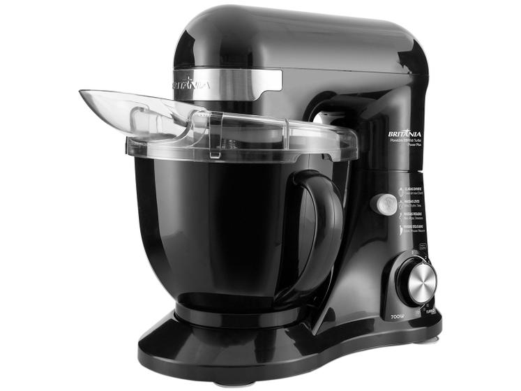 Batedeira Planetária Britânia Preta 700W Menor preço em Batedeira Planetária Britânia Preta 700W