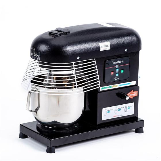 Batedeira Planetária Maná 5 Litros Profissional Bivolt Preta BPM-5-PRO Menor preço em Batedeira Planetária Maná 5 Litros Profissional Bivolt Preta BPM-5-PRO