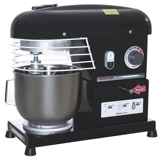 Batedeira Planetária Maná 5 Litros Semi Industrial Bivolt BPM-05P Preta Menor preço em Batedeira Planetária Maná 5 Litros Semi Industrial Bivolt BPM-05P Preta