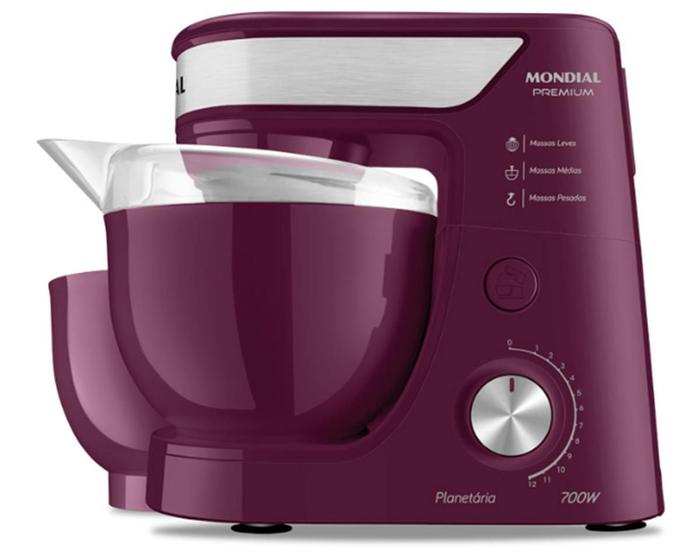 Batedeira Planetária Mondial Premium Marsala 700W Menor preço em Batedeira Planetária Mondial Premium Marsala 700W