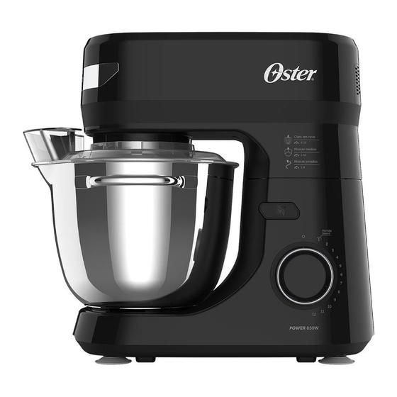 Batedeira Planetária Oster 4L 850W Preto/inox 127V OBAT641-127 Menor preço em Batedeira Planetária Oster 4L 850W Preto/inox 127V OBAT641-127