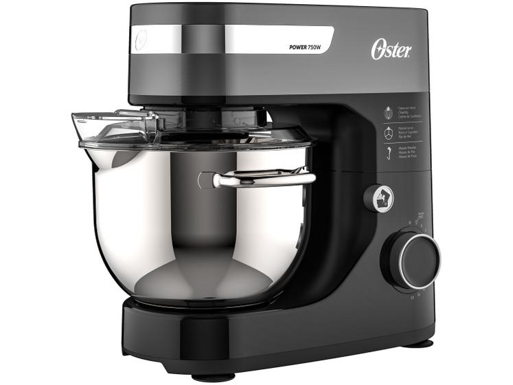 Batedeira Planetária Oster Preto Tigela Inox 750W - OBAT651 12 ...