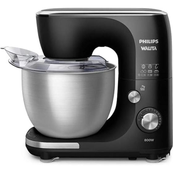 Imagem de Batedeira Planetária, Preta Inox Philips Walita RI7922