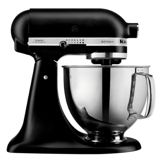 Imagem de Batedeira Stand Mixer Artisan Black Matte KitchenAid - KEA33CP - 127V