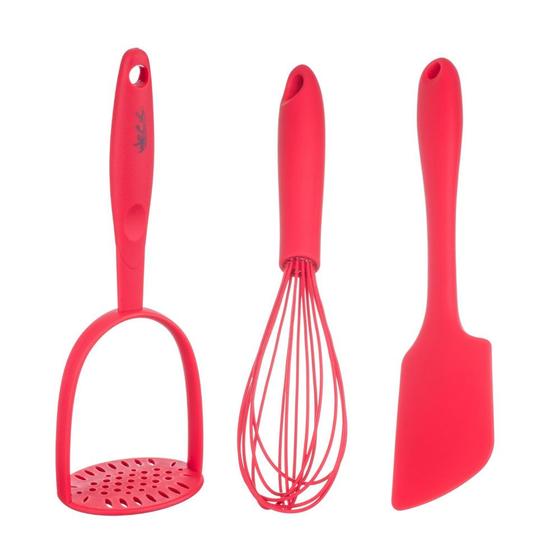 Batedor Claras Fouet Espatula Amassador Utensilios Cozinha 3un Menor preço em Batedor Claras Fouet Espatula Amassador Utensilios Cozinha 3un