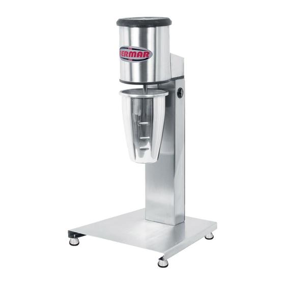 Imagem de Batedor de milk shake industrial 1 copo bm-72 inox 220v - bermar