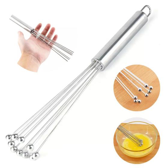 Imagem de Batedor manual de Claras/Fue/Fouet e Emulsão em Inox 30cm