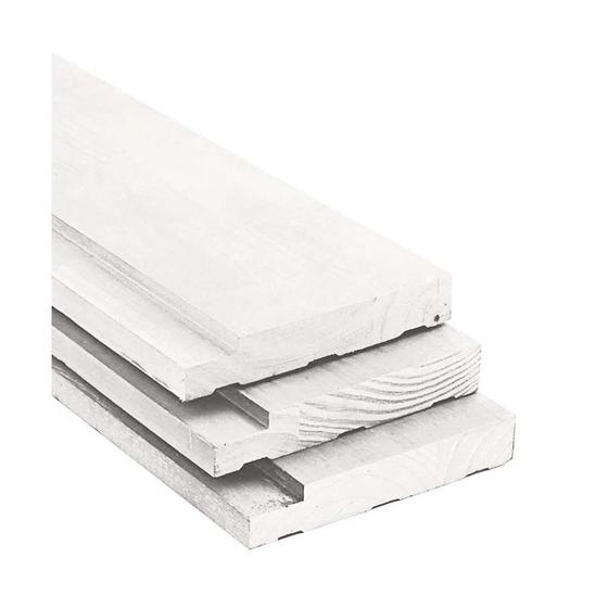 Batente Fixo 215x7,5x2,7cm Primer Branco Moldurama - Holztek Imagem de Batente Fixo 215x7,5x2,7cm Primer Branco Moldurama