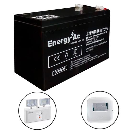 Imagem de Bateria 12v 7ah Selada Para Alarmes Cerca Elétrica