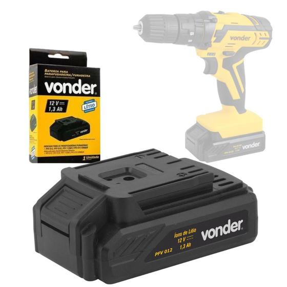 Bateria 12v litio para parafusadeira e furadeira pfv012 vonder Menor preço em Bateria 12v litio para parafusadeira e furadeira pfv012 vonder