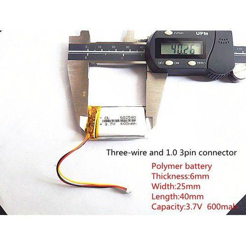 Imagem de Bateria  6mmx25mmx40mm 600mah plug