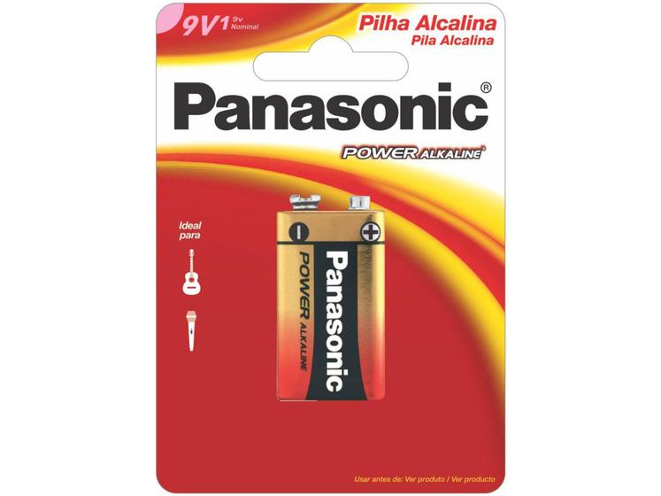 Imagem de Bateria 9V Alcalina Panasonic Power Alkaline - 6LF22XAB/1B24