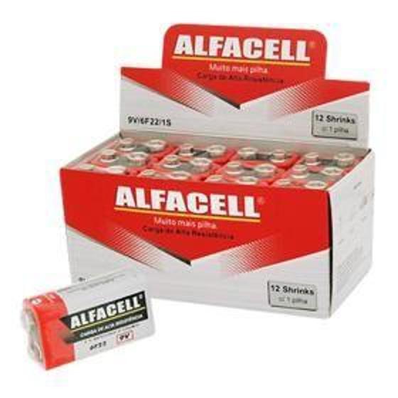 Imagem de Bateria 9v alfacell comum - Alfaell