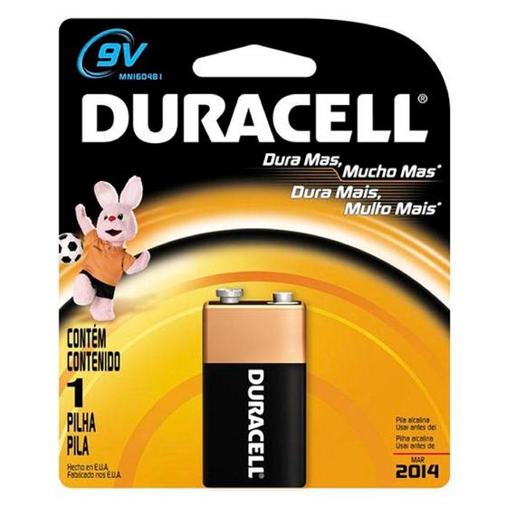 Bateria 9V Duracell alcalina vencimento 03.25 é boa?