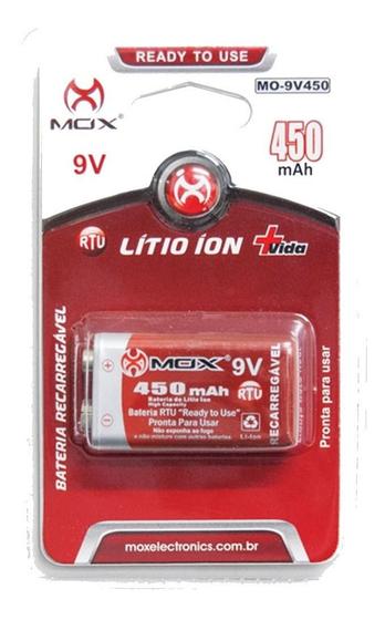Imagem de Bateria 9v recarregavel mox mo-9v450-rtu