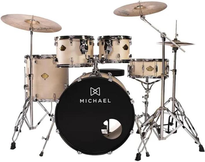 Bateria Acústica Michael Legacy DML420 Warm Royal Blanc Menor preço em Bateria Acústica Michael Legacy DML420 Warm Royal Blanc