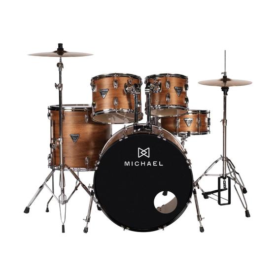 Imagem de Bateria Acústica Michael Trinity DMT322 Matte MMH 22 2 Tons