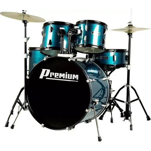 Imagem de Bateria acústica premium dx720 bl azul completa