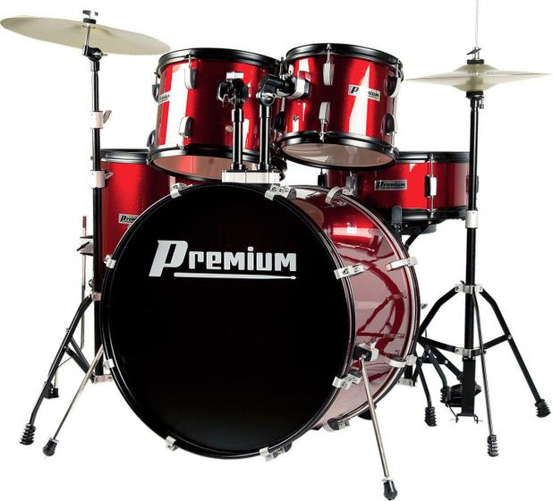 Imagem de Bateria Acústica Premium DX720 WR (Vinho) DX-720