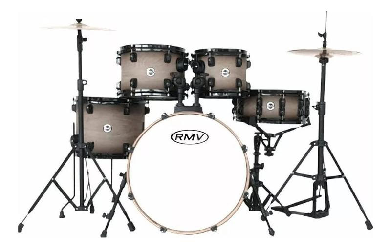 Imagem de Bateria Acústica Rmv Bumbo 20'' + Prato - Mod Cross