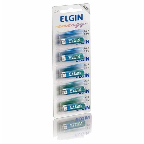 Bateria alcalina 12v a27 / 5un / elgin Menor preço em Bateria alcalina 12v a27 / 5un / elgin