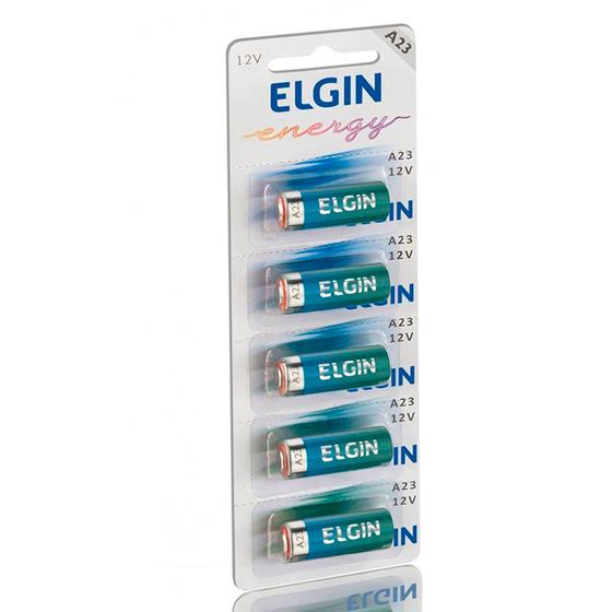 Bateria Alcalina A23 12V 5 Unidades 82195 - Elgin - Elgin Menor preço em Bateria Alcalina A23 12V 5 Unidades 82195 - Elgin - Elgin